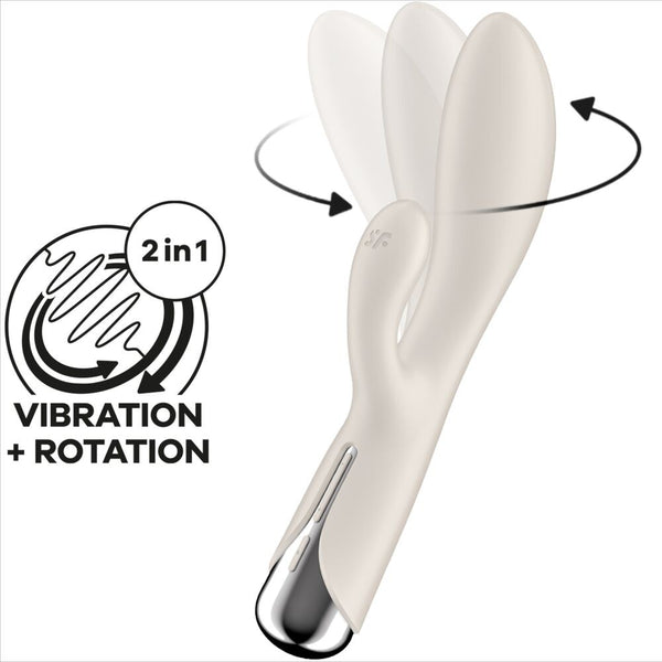 Conejito Spinning Rabbit 1 Beige - Satisfyer - Vibradores