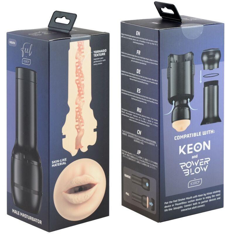 Feel Mouth Stroker Boca - Kiiroo - Masturbadores masculinos (6)