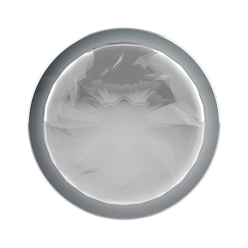 Plug anal L Cristal Plateado 4 cm 5