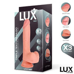 Max Dildo Triple Densidad con Testículos 21 cm - LUX - Dildos o Consoladores (6)