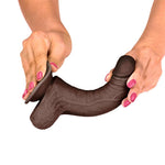 Dildo Marrón Slidy 18 cm - Liketrue - Dildos o Consoladores (3)