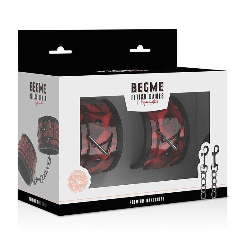 BegMe Esposas rojas para manos 6