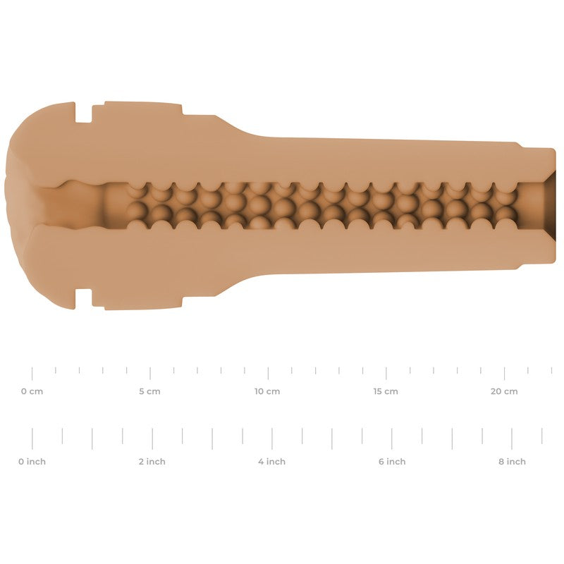 Masturbador Feel Stroker Marrón Claro 6