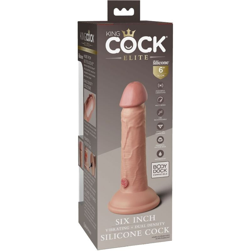 King Cock Elite 6 Vibrador 15 cm - KingCock - Vibradores (7)