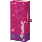 Masajeador Triple Lover Rosa - Satisfyer - Vibradores (6)