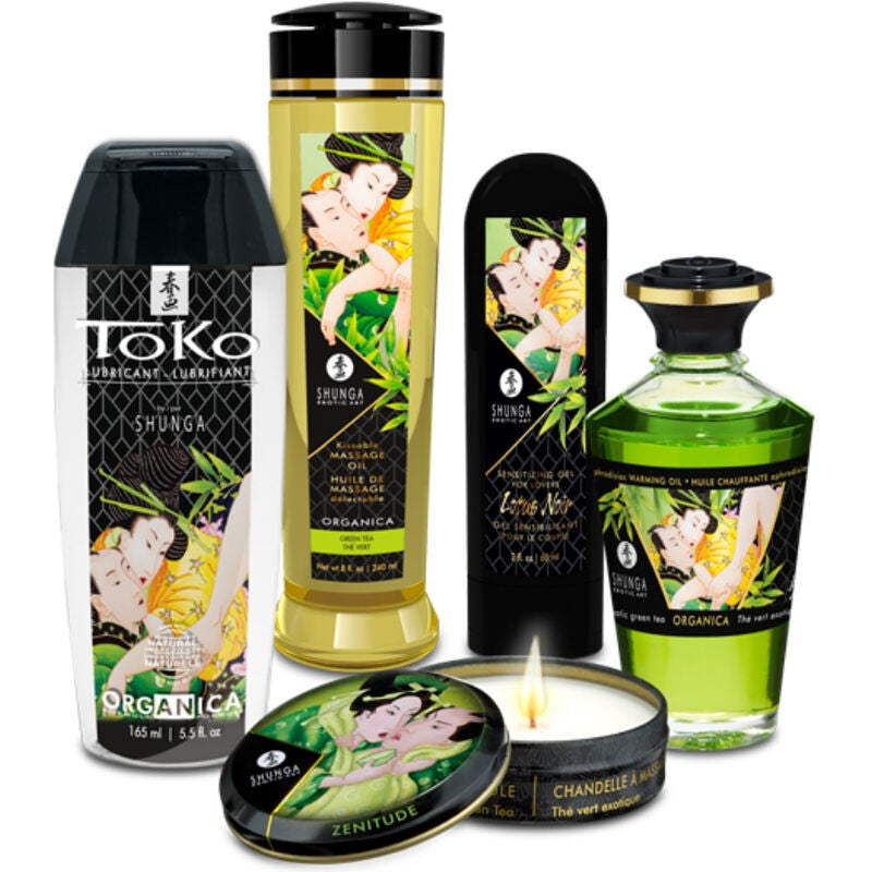 Kit Jardín de Edo - Shunga - Aceite para masajes eróticos (2)