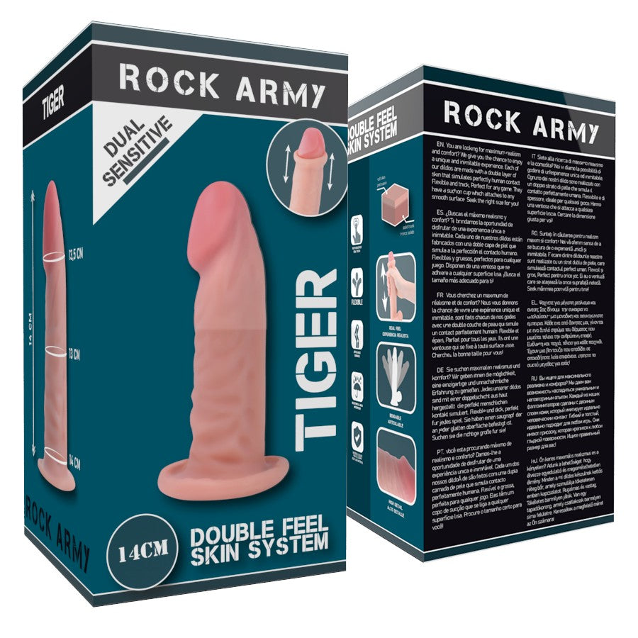 Tiger dual density 14 cm - RockArmy - Dildos o Consoladores (3)