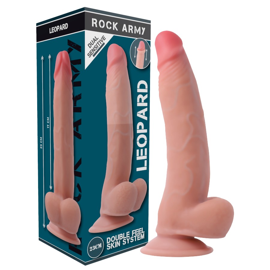 Leopard dual density 23 cm - RockArmy - Dildos o Consoladores (2)