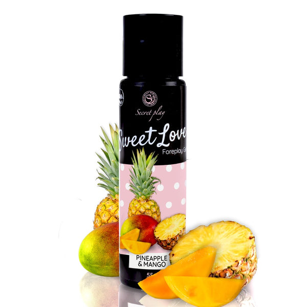 Gel lubricante comestible Sweet Love Piña y Mango - Secret Play - Tangas Comestibles Bragas y chuches