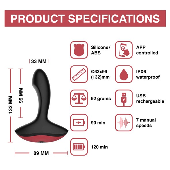 Vibrador Anal Solstice con APP - MagicMotion - Vibradores masculinos para el masaje prostático (6)