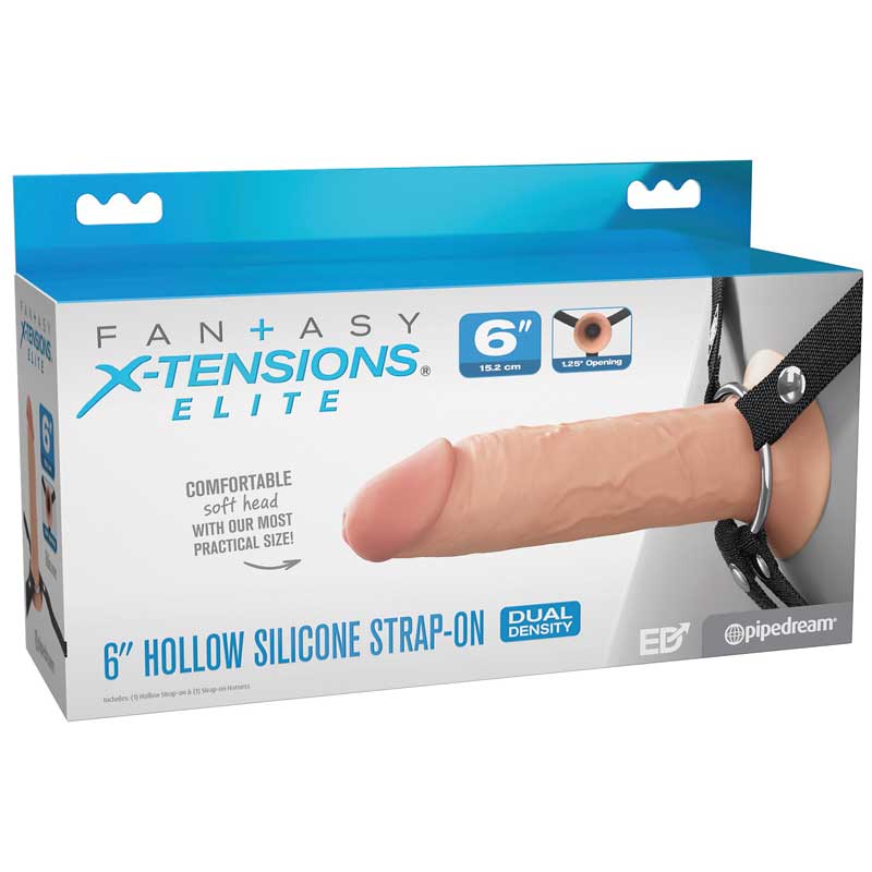 Arnés 15 cm Hollow Silicone Strap On - Pipedream - Arneses con pene o dildo Strap-On (4)