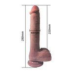 Dildo con Vibración y Movimiento Thrusting 28 cm
