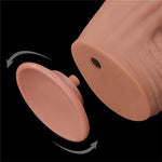 Dildo Dual Layer Piel Retractil 31 cm - Lovetoy - Dildos o Consoladores (8)