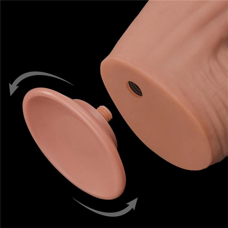 Dildo Dual Layer Piel Retractil 31 cm - Lovetoy - Dildos o Consoladores (8)