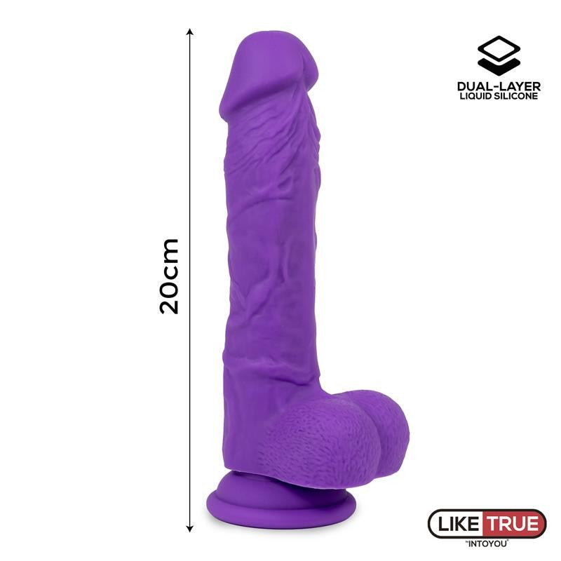 Dildo Realista de 20cm Lila - Liketrue - Dildos o Consoladores (3)
