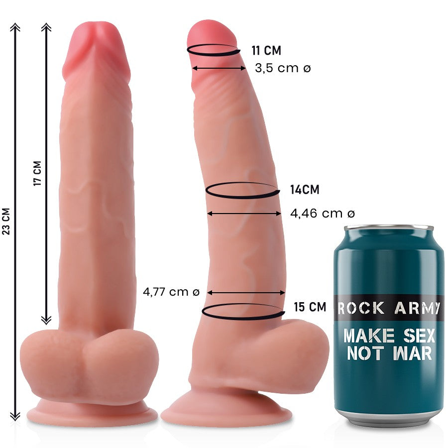 Leopard dual density 23 cm - RockArmy - Dildos o Consoladores (6)