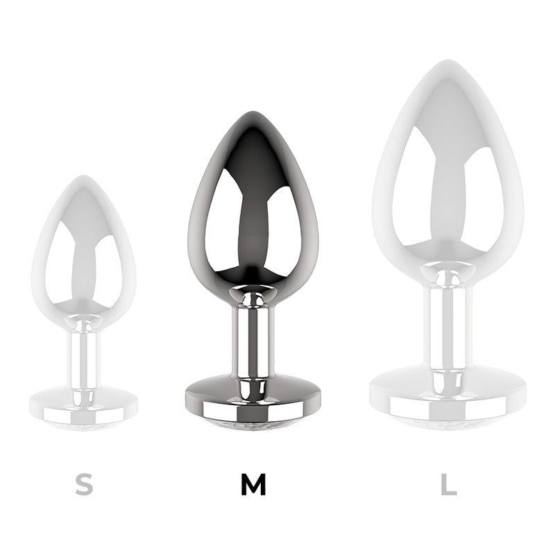 Plug anal M Metal Plateado - Intense - Plugs anales (3)