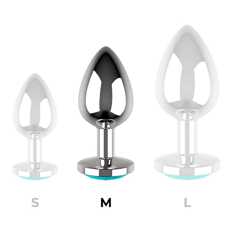 Plug anal M Cristal Azul 3.5 cm 7