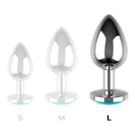 Plug anal L Cristal Azul 4 cm 7