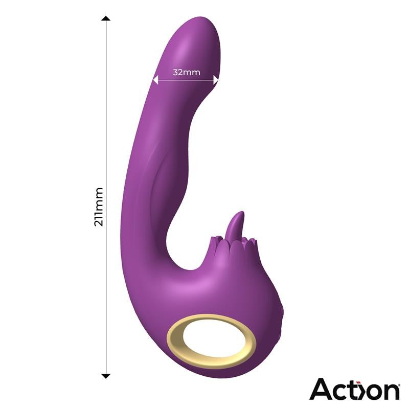Vibrador Toka con Oscilación y Lengua - Action - Vibradores (6)