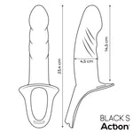 Arnés Strap-On con Dildo Hueco Silicona Talla S Negro - Action - Arneses con pene o dildo Strap-On (9)