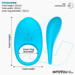 Anillo Vibrador Ringo con APP Azul - Intoyou App Series - Anillo vibrador para el pene (con y sin vibración) (9)