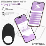 Anillo Vibrador Ringo con APP Negro - Intoyou App Series - Anillo vibrador para el pene (con y sin vibración) (6)