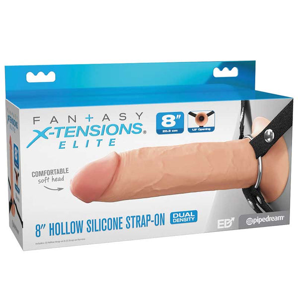 Arnés 20 cm Hollow Silicone Strap On