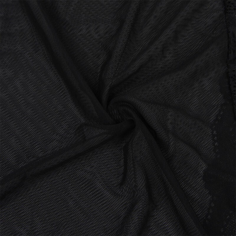 Bata Semitransparente Encaje Negro Talla S/M - Subblime - Lencería erotica (10)