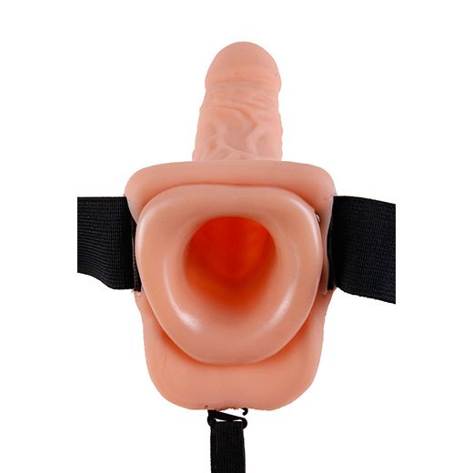 Hollow Strap-on vibrador 23 cm - Pipedream - Arneses con pene o dildo Strap-On (3)