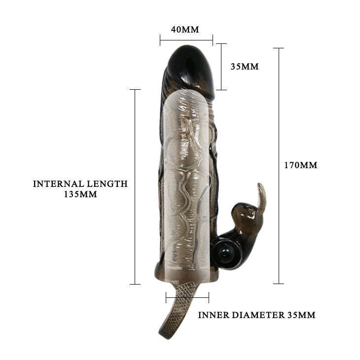 Funda realistica pene 16.5 cm - BaileforHim - Fundas para el pene (3)