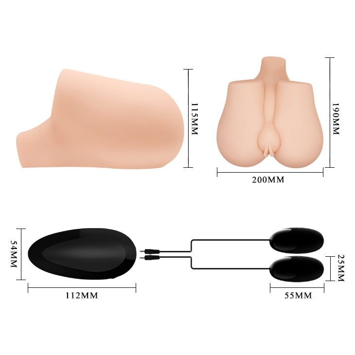 Mia Vagina y ano realisticos vibrador - Crazy Bull - Masturbadores masculinos (5)