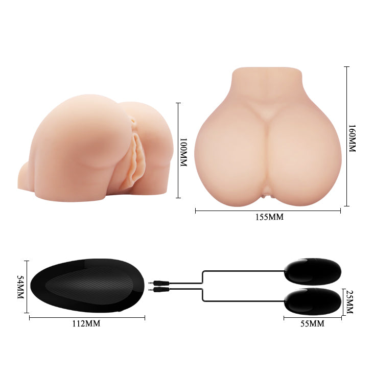 Vagina y ano realisticos Vibrador - Crazy Bull - Masturbadores masculinos (5)