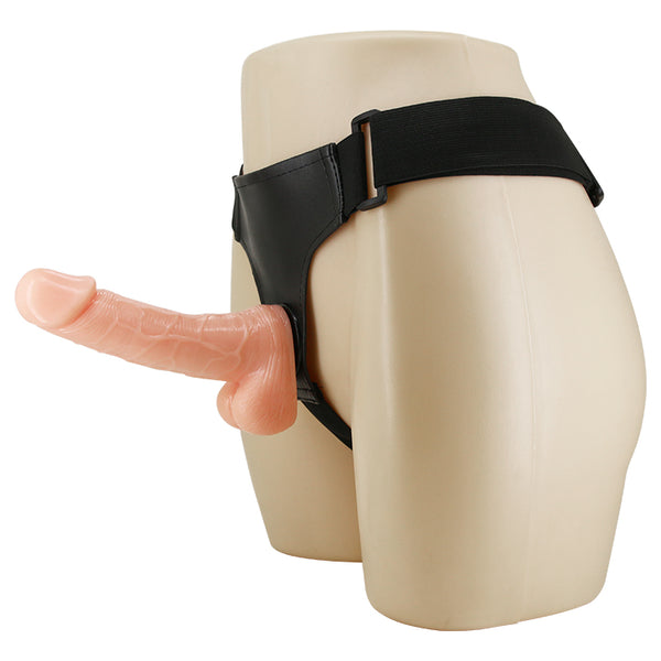 Arnés Ajustable con Dildo 18 cm - BaileHarness - Arneses con pene o dildo Strap-On