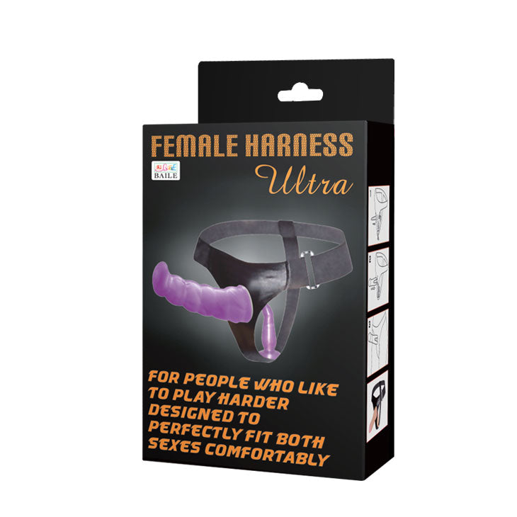 Arnés anal y vaginal femenino 17 cm - BaileHarness - Arneses con pene o dildo Strap-On (5)