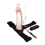 Arnés con Dildo Hueco y Vibración - BaileHarness - Arneses con pene o dildo Strap-On (3)