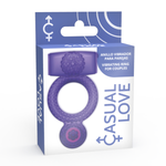 Casual Ring Double Pleasure anillo lila - DA - Anillo vibrador para el pene (con y sin vibración) (2)