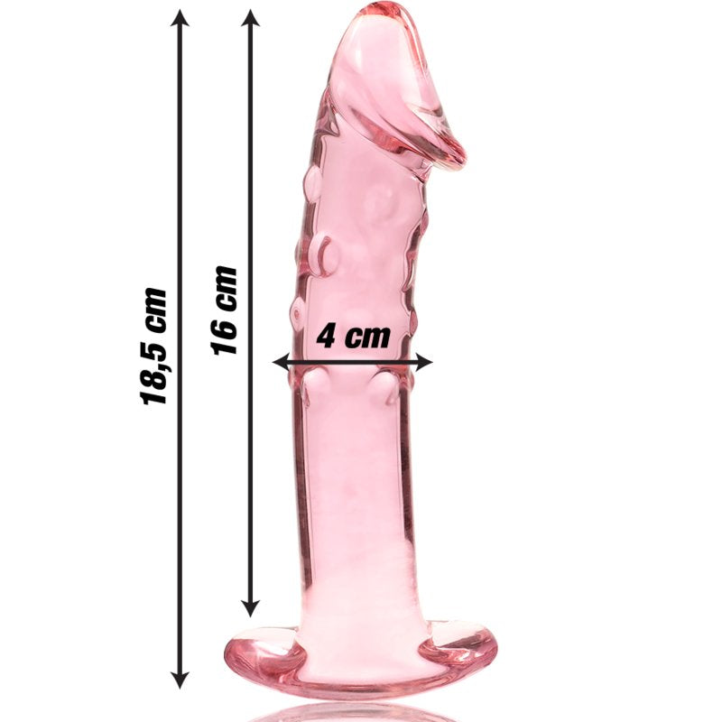 Nebula Modelo 19 Dildo Cristal Rosa - Ibiza - Dildos o Consoladores (3)