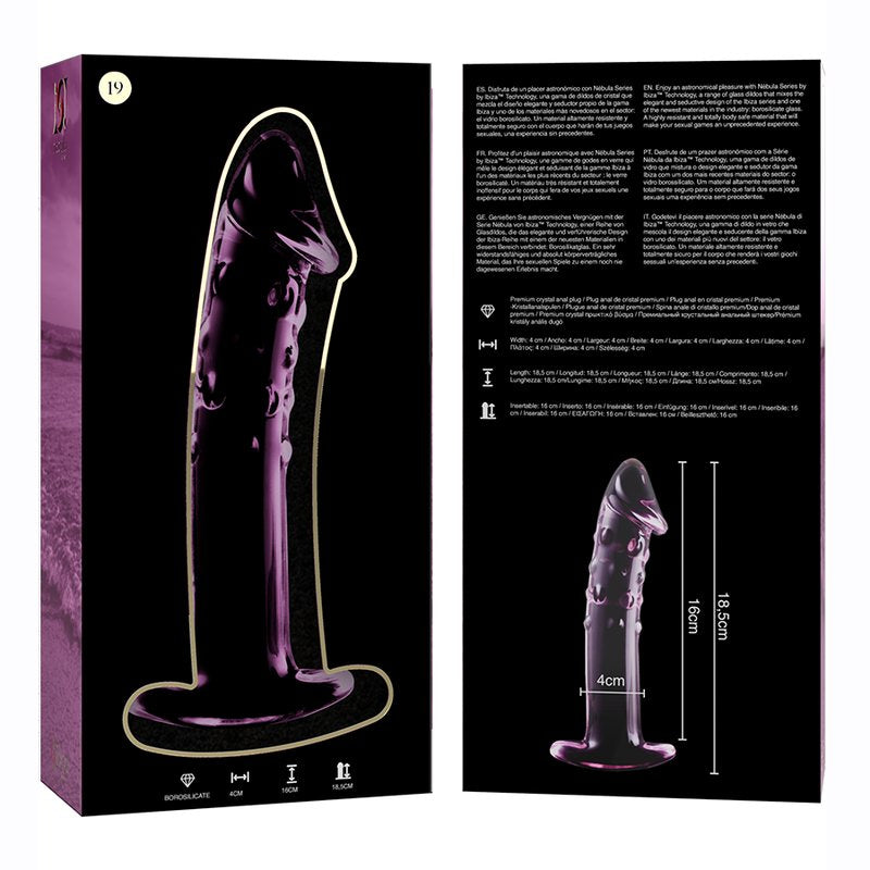 Nebula Modelo 19 Dildo Cristal Rosa - Ibiza - Dildos o Consoladores (5)