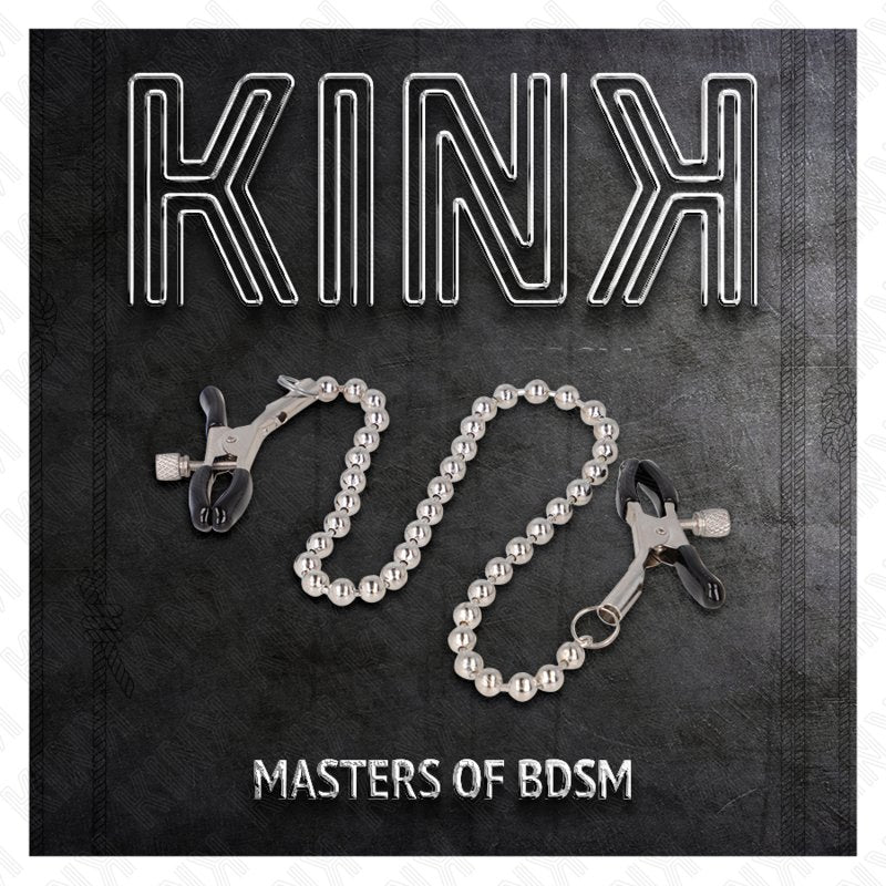 Pinzas Pezones con Cadena de Bolas 30 cm - Kink - Kits para BDSM (4)
