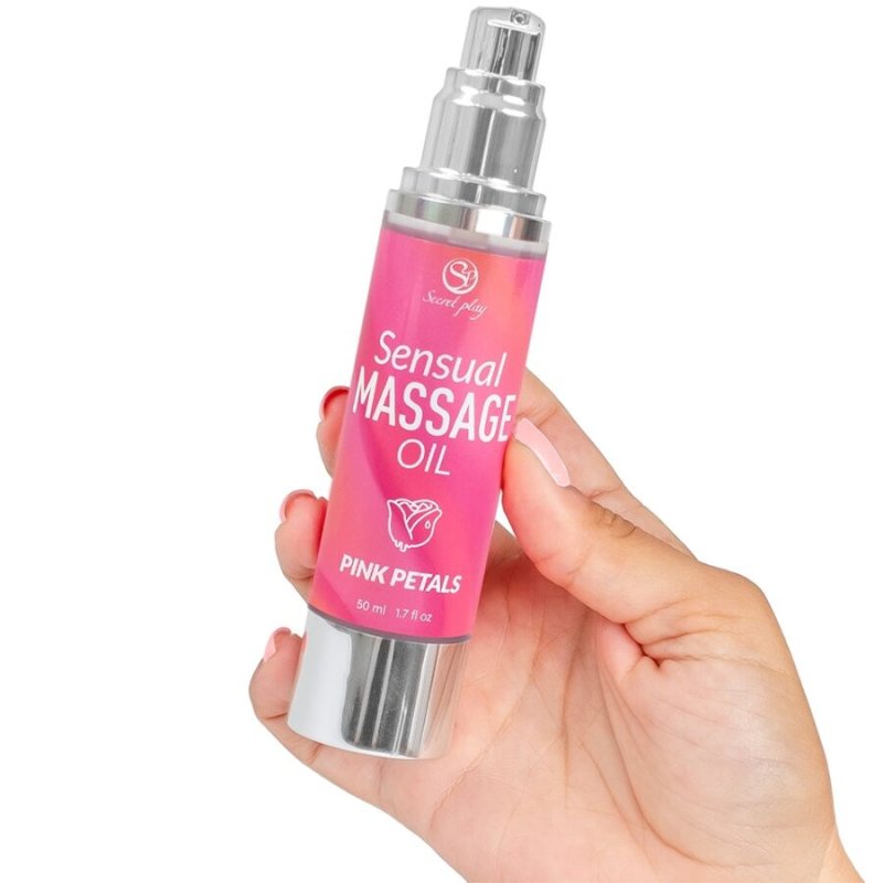 Aceite de Masaje Sensual Pétalos de rosa 50ml - Secret Play - Aceite para masajes eróticos (2)