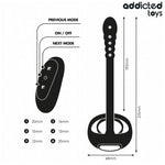 Anillo Pene con Vibrador Anal Control Remoto - Addicted Toys - Anillo vibrador para el pene (con y sin vibración) (6)