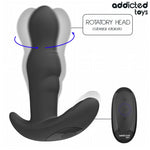 ADDICTED TOYS - PLUG ANAL VIBRADOR ROTATORIO CONTROL REMOTO
