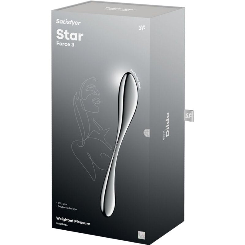 Star Force 3 Dildo Acero Inoxidable Doble Uso - Satisfyer - Dildos o Consoladores (5)