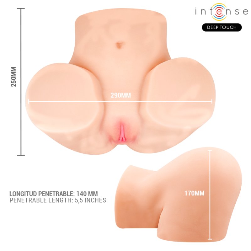 Deep Touch Ginger Masturbador Vagina con Vibración y Succión - Intense - Masturbadores masculinos (2)