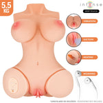 Deep Touch Vero Torso Vagina con Vibración y Succión - Intense - Masturbadores masculinos
