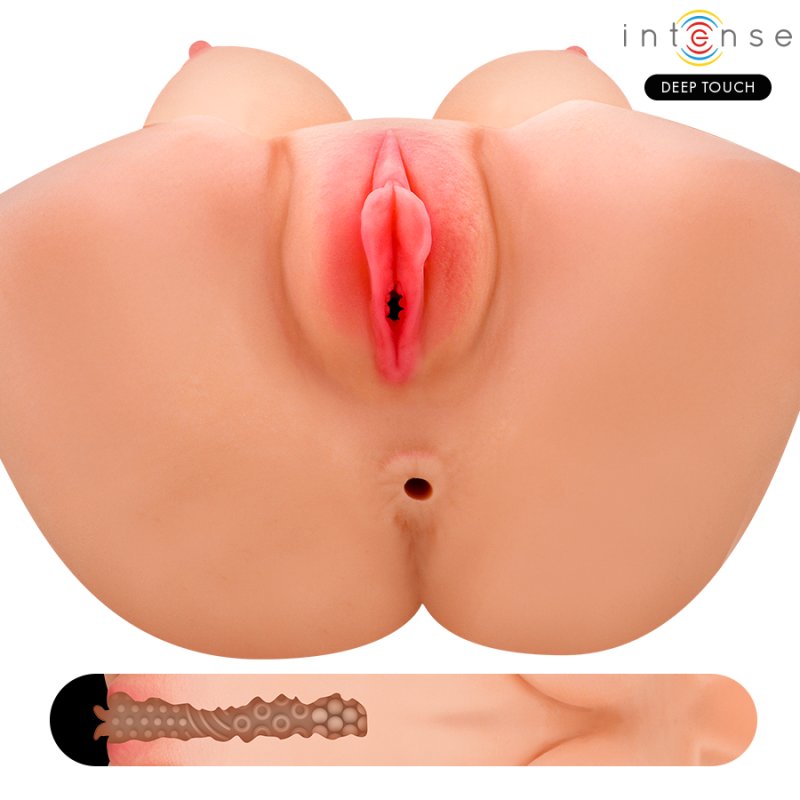 Deep Touch Vero Torso Vagina con Vibración y Succión - Intense - Masturbadores masculinos (7)