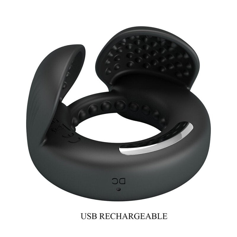Quentin Anillo Pene con Estimulador Testicular - PrettyLove - Anillo vibrador para el pene (con y sin vibración) (6)