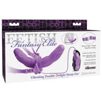 Pipedream Fetish elite double delight arnes vibrador lila 11.5cm dildos de calidad superior PD4540-12 Fetish elite double delight arnes vibrador lila 11.5cm