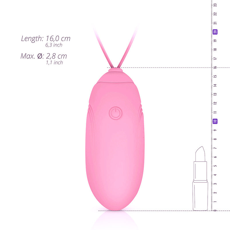 Huevo Vibrador Control Remoto USB Rosa 0